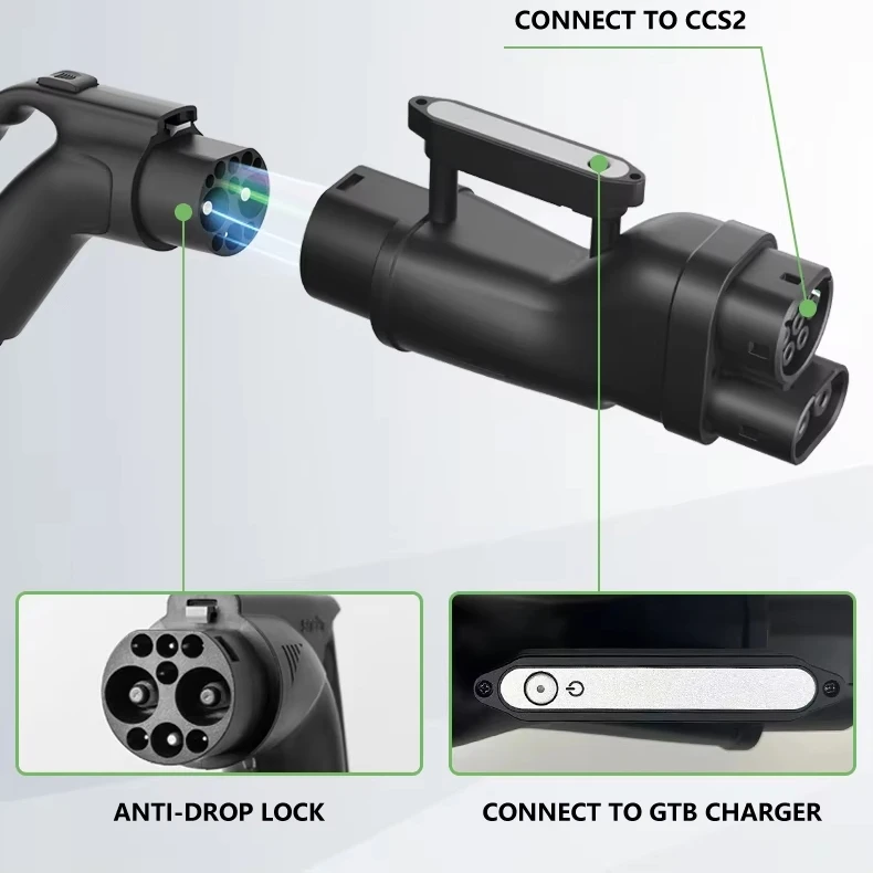 New Energy Vehicle Parts Accessories Charging Station EV Socket GBT to CCS2 CCS 2 DC Charger Adapter view 4