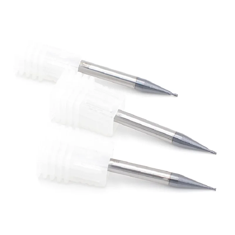 0.2mm-0.9mm*D4*50L Micro Single Flute Aluminum Cutting Tools, End Mill Bits,  Engraving Tools, Drill Bits With Coating