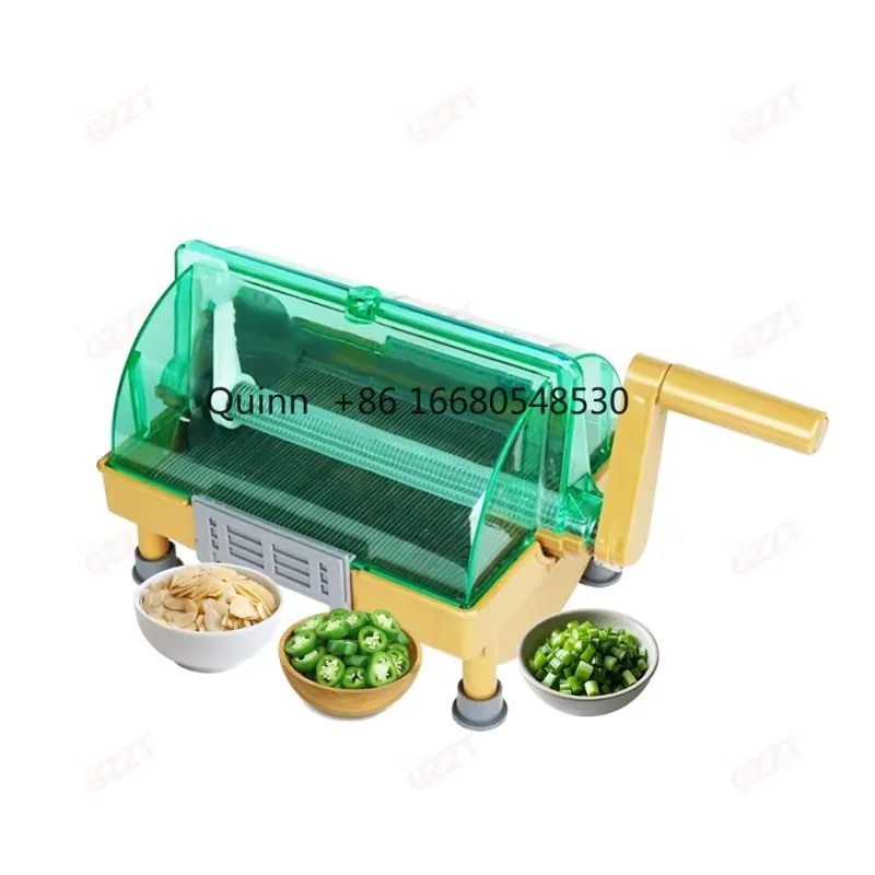 

YHStainless Steel With Protective Cover Spiral Blade Chili Scallion Chopper Cutter Leek Coriander Slicer Rotary Grater