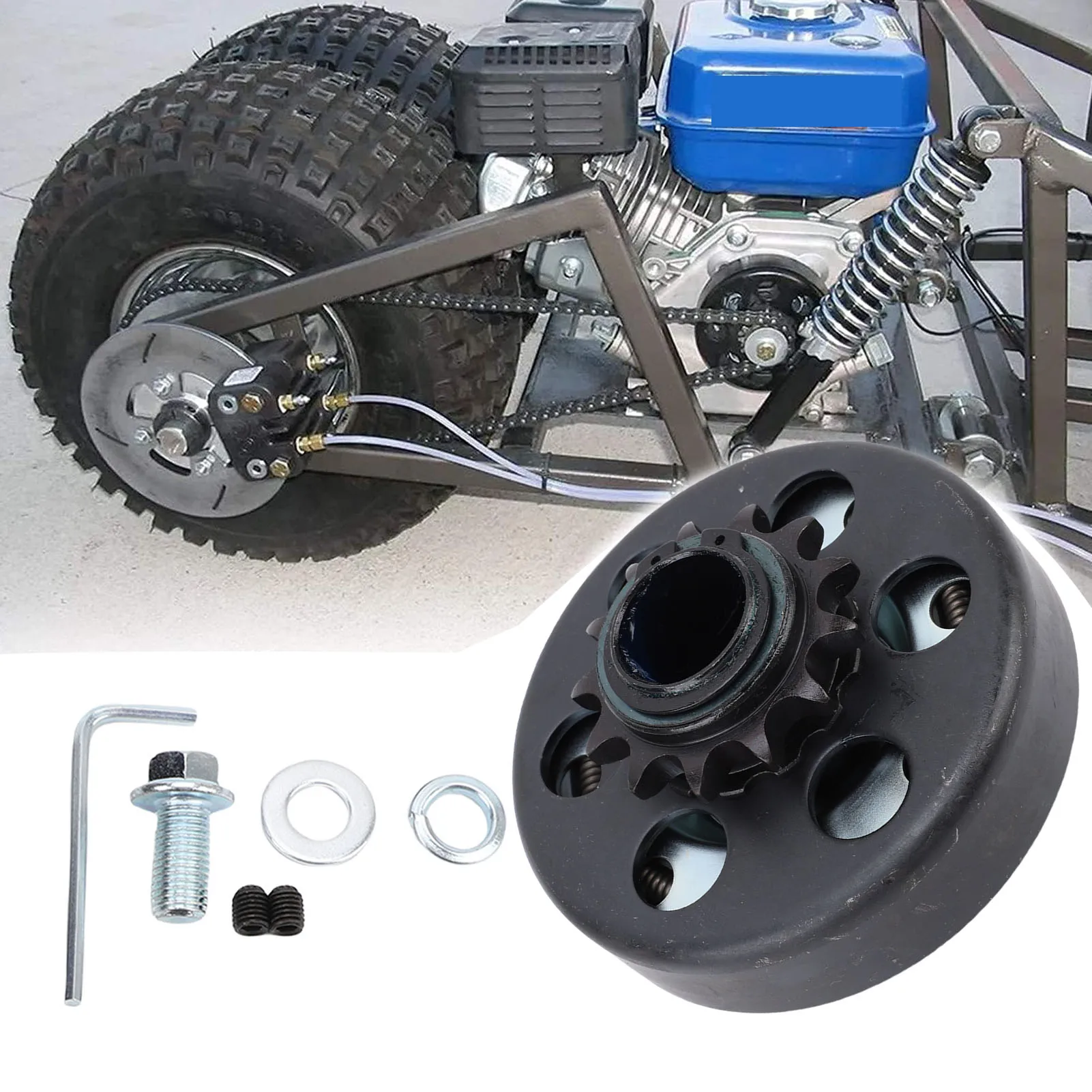 

Центробежная цепная звездочка 13T (13 зубьев, диаметр 1 дюйм) с инструментом для цепи 428, для мини-байков и картов