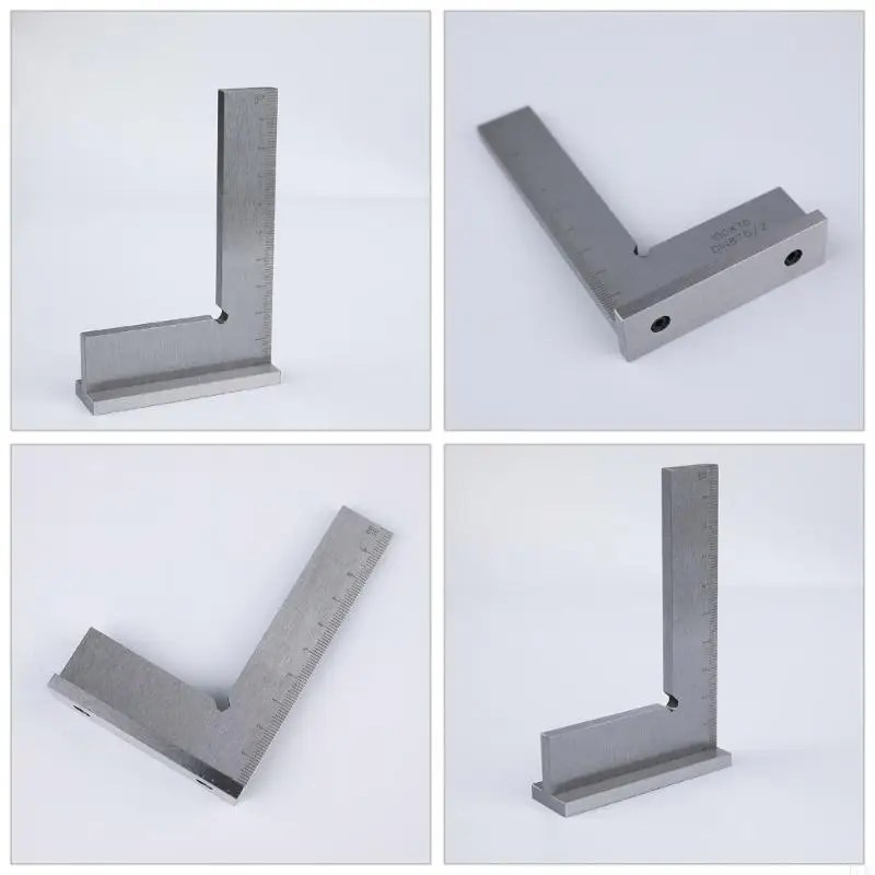 

L74C Woodworking Ruler with Measuring Scale Machinist Square Metal Ruler