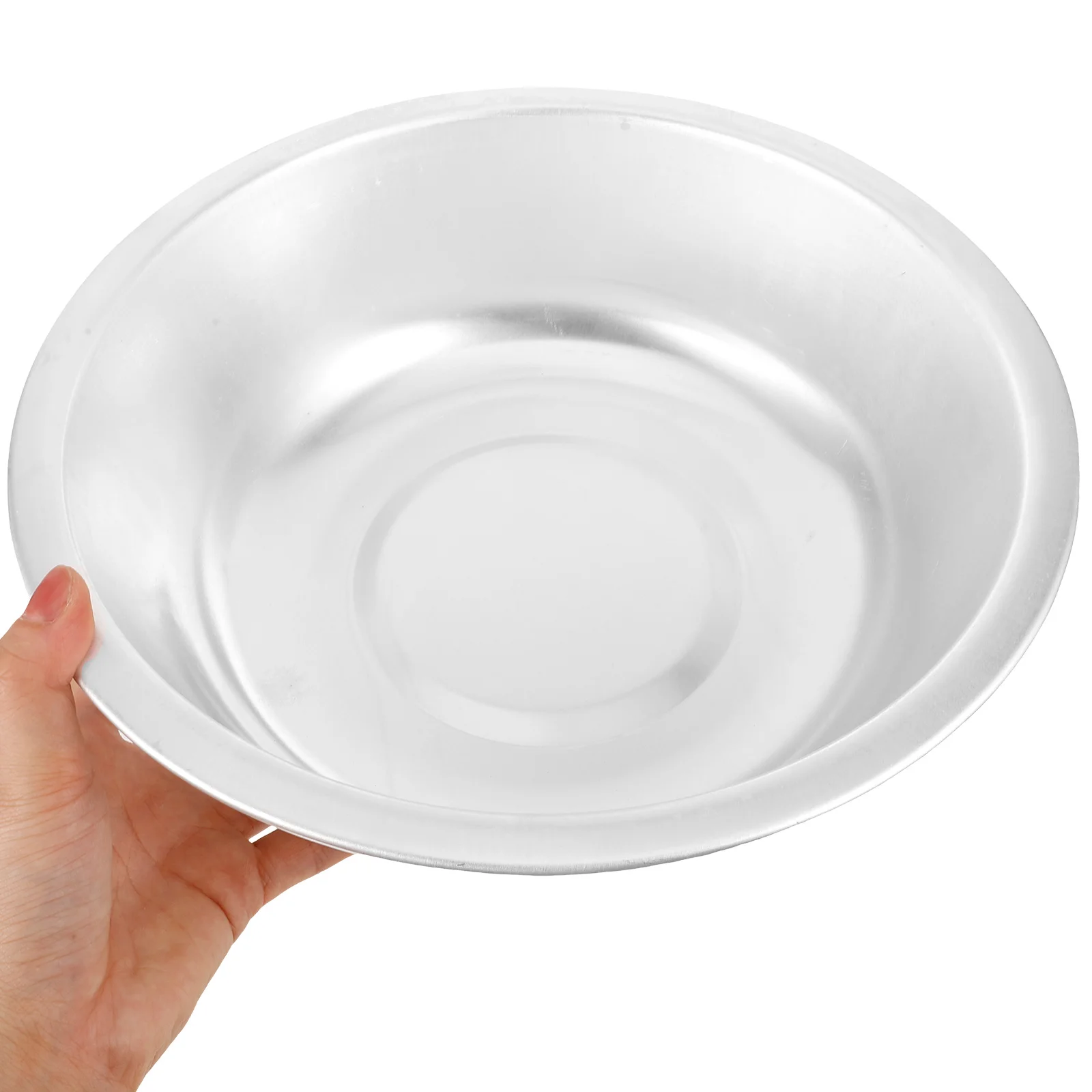 

Thick Aluminum Large Round Vegetable Fruit Washing Container Kitchen Storage Accessory Multifunctional Metal Wash Basin For Home