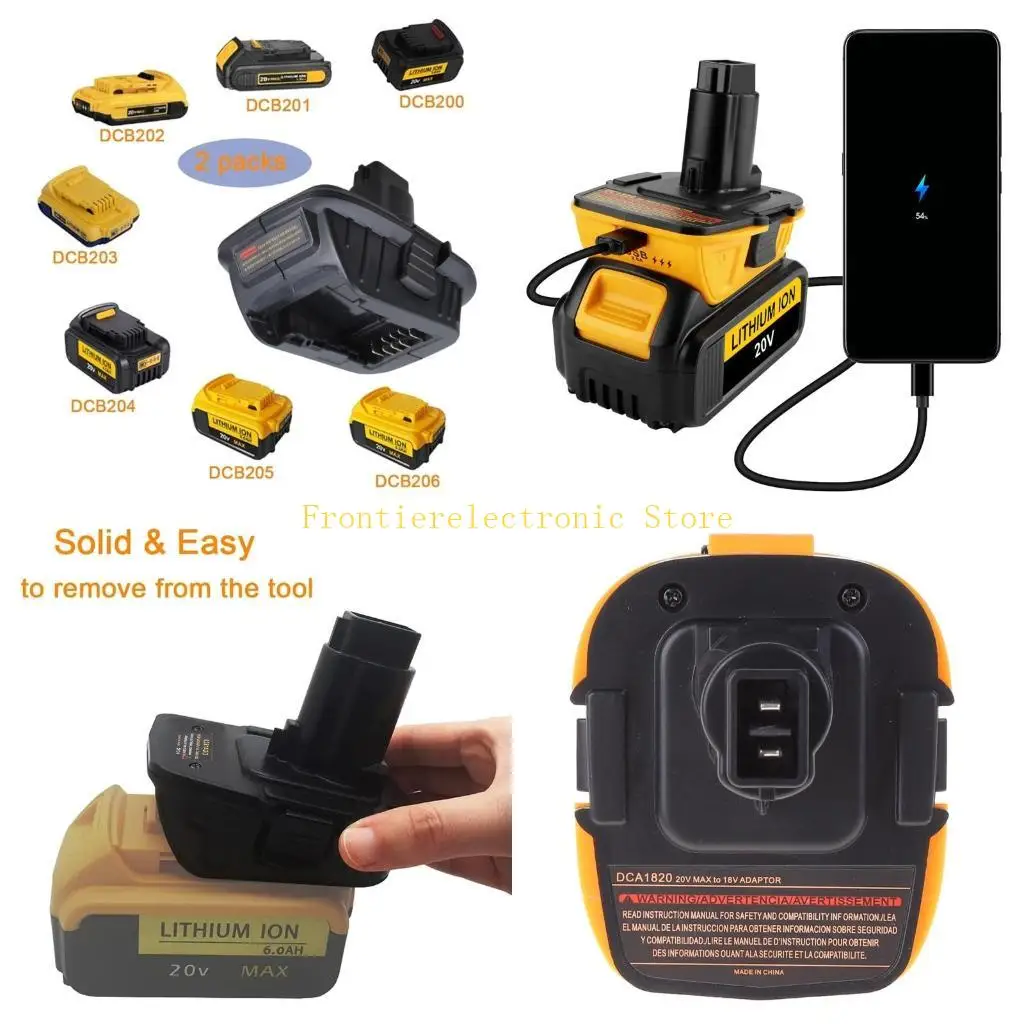 G8DB Convert 20v Lithium Battery to 18v Battery Dc9096 De9098 De9096, Adapter 20v Dca1820 Battery to 18V