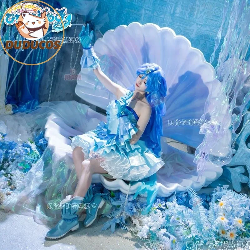 Anime Mermaid Melody Pichi Pichi Pitch Nanami Lucia Cosplay 코스프레 Lovely Pink Dress Activity Party Role Play Clothing Sexy
