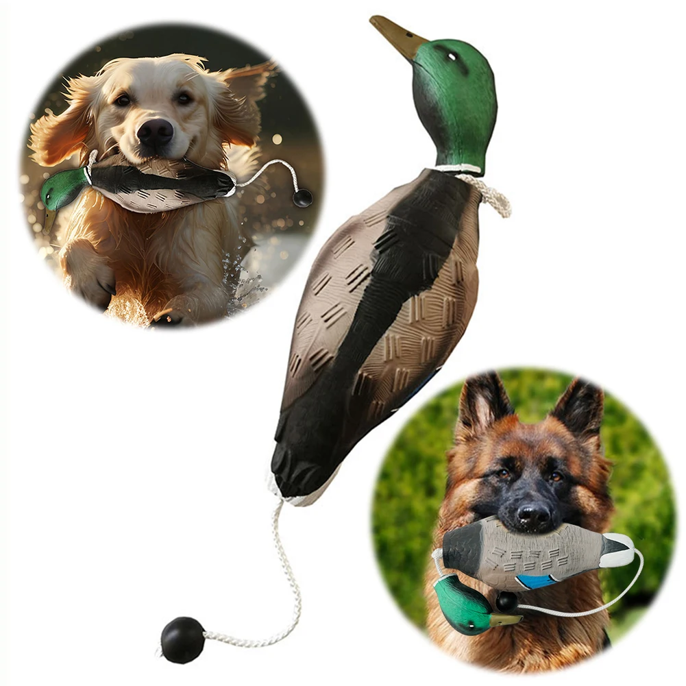 Dead Duck Dummy Bumper Floating Dog Toy Decoy Duck Dummy Bumper for Outdoor Training Waterfowl Retriever