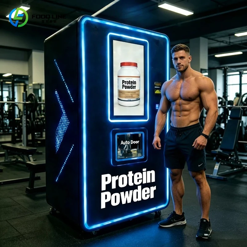 Customized Gym Use Protein Vending Machine Self-Service Protein Powder Dispenser with Multi-Payment Options for Fitness Centers