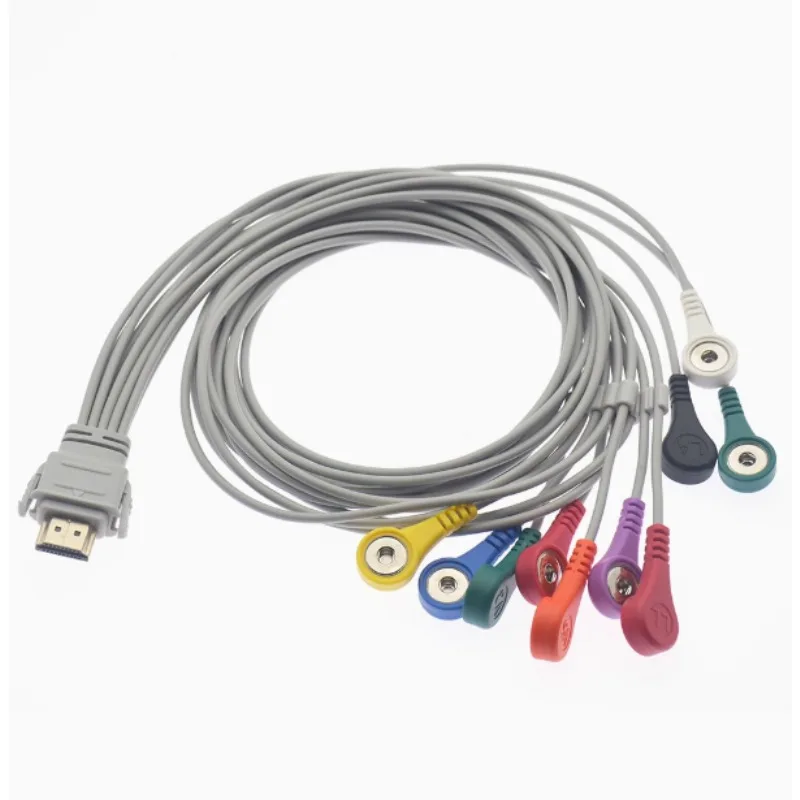 

Compatible with CARDIOLINE 10 Lead Holter ECG Cable with Leadwires Snap