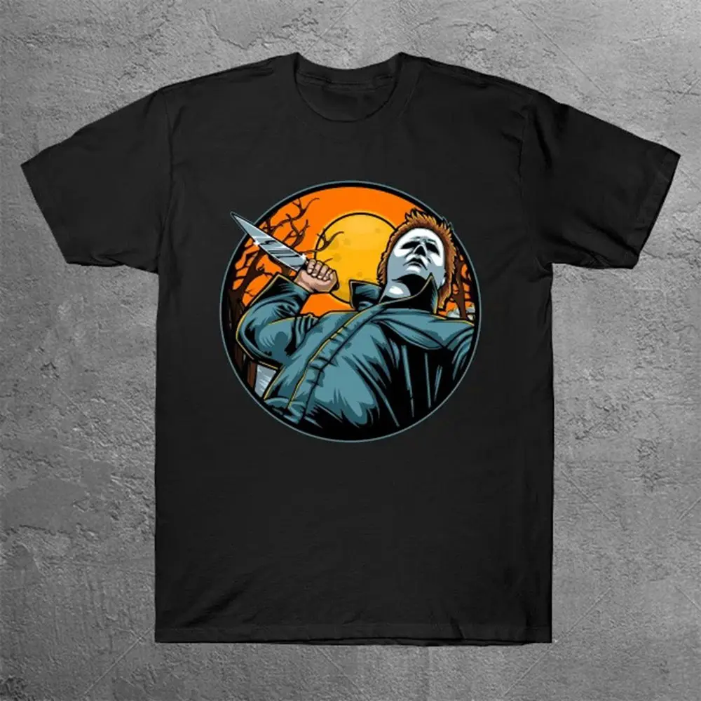 

Футболка Michael Myers, мужская футболка Harajuku, 100% хлопок