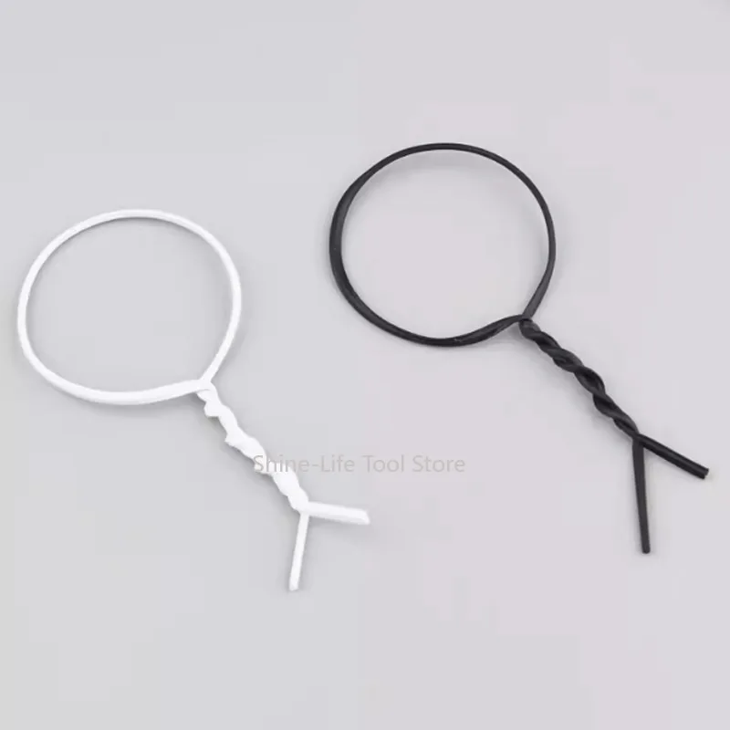 Black White Plastic Coated Galvanized Coated Iron Wire Ties Dia 0.75mm Length 80/100/150mm