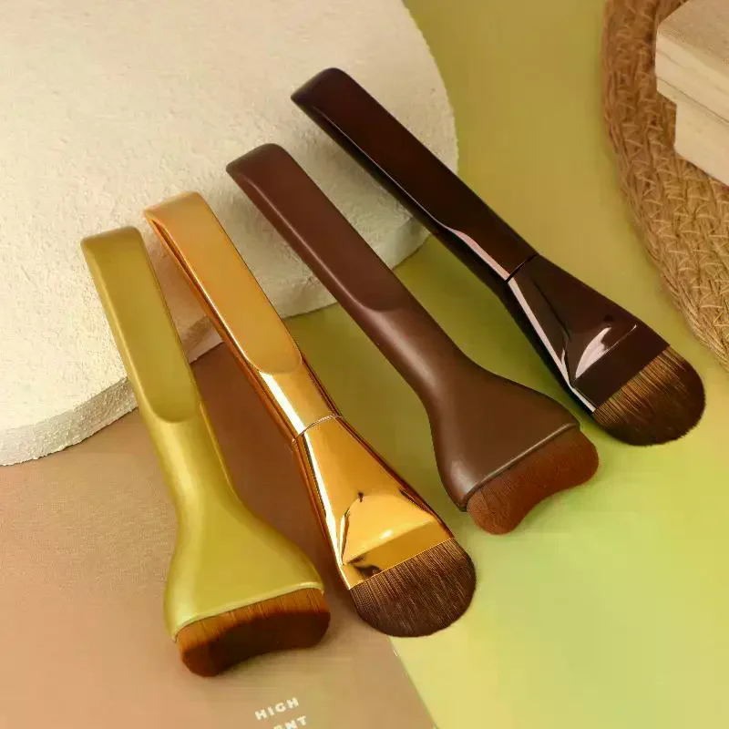 Juego de brochas de maquillaje para base, cepillo ultrafino para máscara superior para crema líquida, cosméticos, herramienta de belleza para mezclar, regalo Premium, 1/2 Uds.