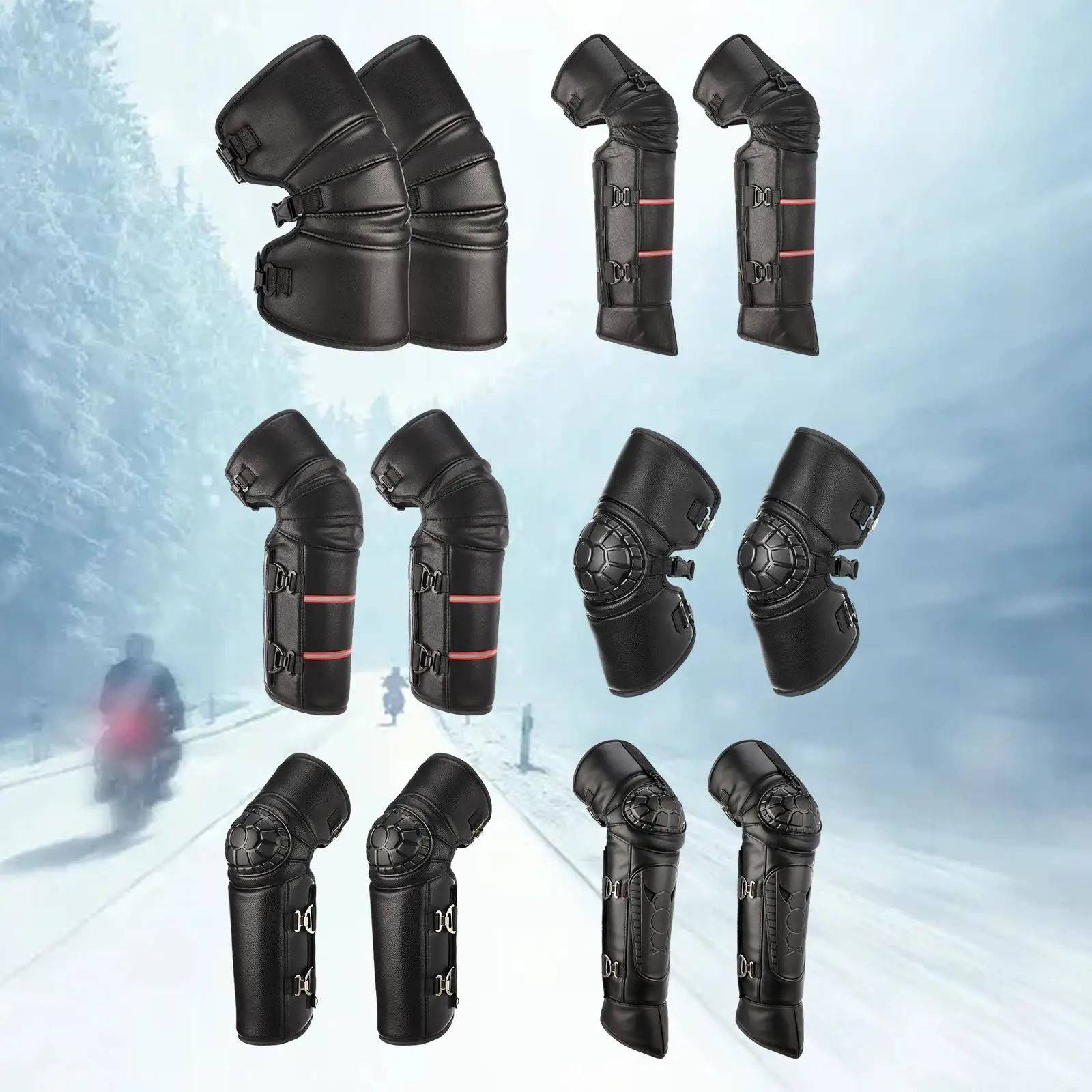 Ochraniacze na kolana motocyklowe, praktyczne, modne, wygodne, termiczne.
