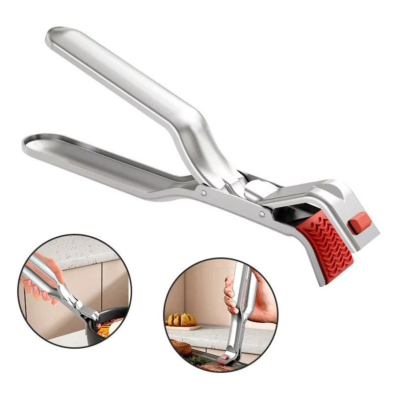1/2 piece of heat-resistant clamp  Heat-resistant bowl holder  Bowl holder  Saucepan clamp  Multi-functional clamp  Plate clamp