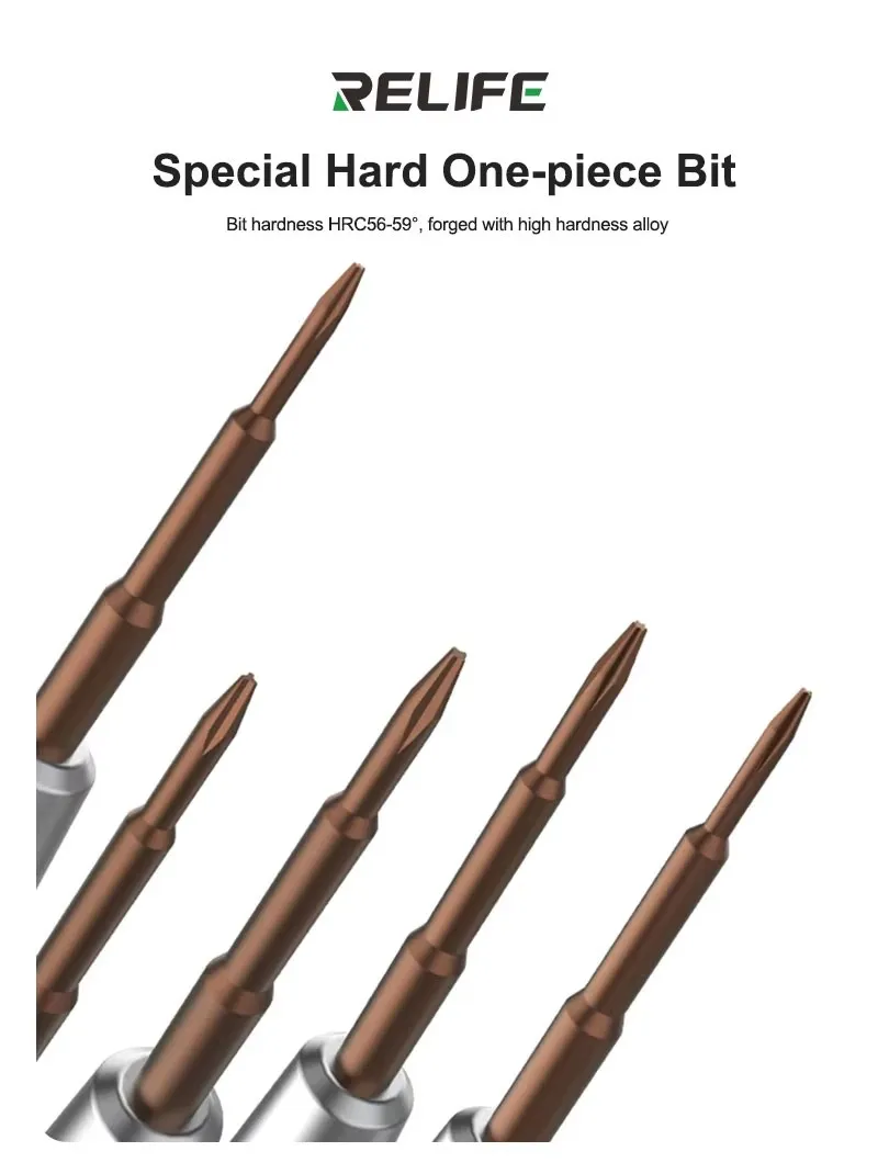 RELIFE RL-721 Precision Magnetic Screwdriver S2 Alloy Steel Bit for iPhone IP17 Ad PCB Laptop Watch Electronic Repair Tools
