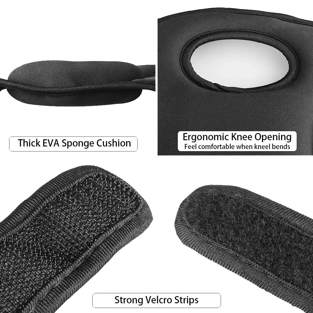 

B27B Gardening Knee Pads, Home Knee Pads For Gardening Cleaning, Adjustable Straps Knee Pads For Scrubbing Floors Work ,Black