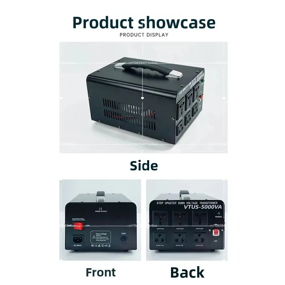 VTUS-3000VA Single-phase Voltage Regulator 3000W Input 220v To 110V  Step-up and Step-down Power Supply