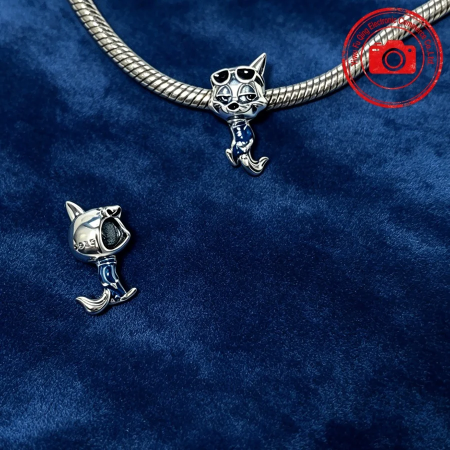 Neue Original-Charms DIY Schmuckgeschenke für Frauen Fuchs Hase Huhn Schwein Haustier Hund Elefant Perlen passend für 925er Silberarmbänder Zubehör