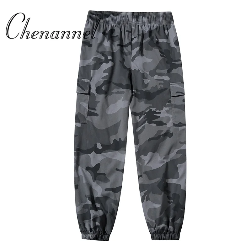 Camouflage-Arbeitshose für Herren, Herbst und Winter Harun konische Neun-Zoll-Hose Outdoor-Sportbekleidungshose mit mehreren Taschen
