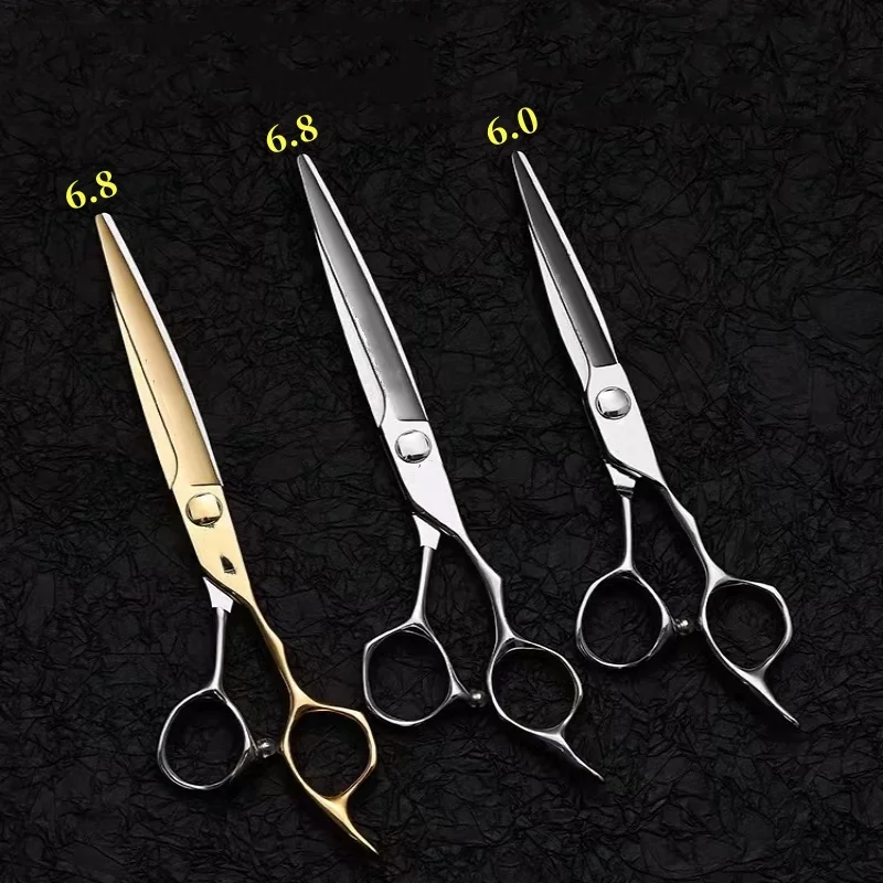 professional 6.8inch CNC hair scissors、 Barber's Tools Multi-purpose thinning scissors Teeth in the opposite direction