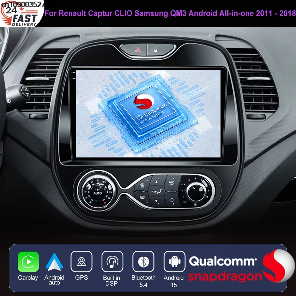 

Android 15 For Renault Captur CLIO Samsung QM3 Android All-in-one 2011 - 2017 2018 IPS 8 Core DSP DVD 360 Camera Wireless QLED