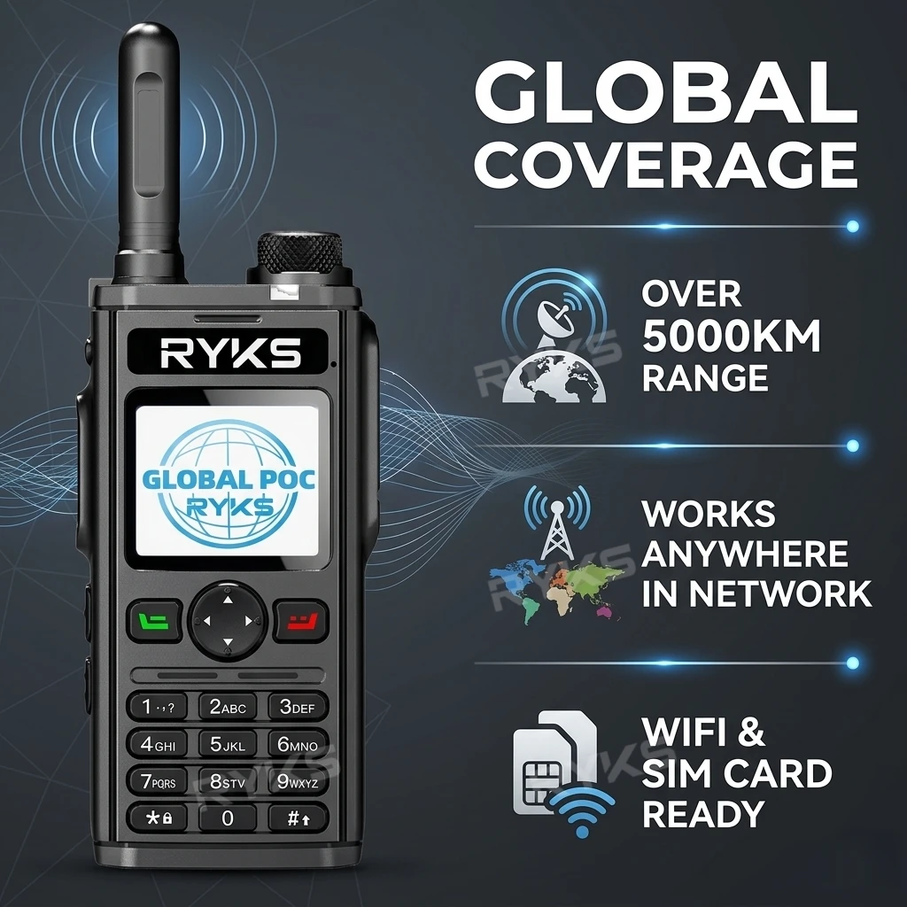 Android Wi-Fi Walkie-Talkie 5000Km License-Free Xinpoc/Real-Ptt Poc Radio Suitable For Indoor Use, Hotels, And Office Buildings