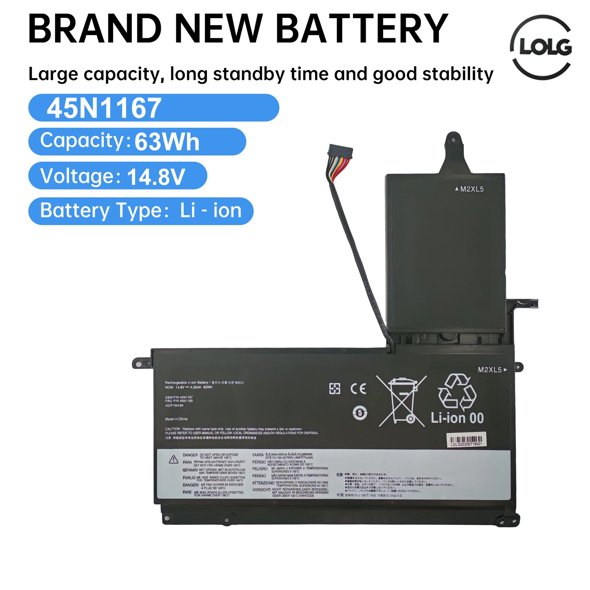 45N1167 Laptop Batt… - image