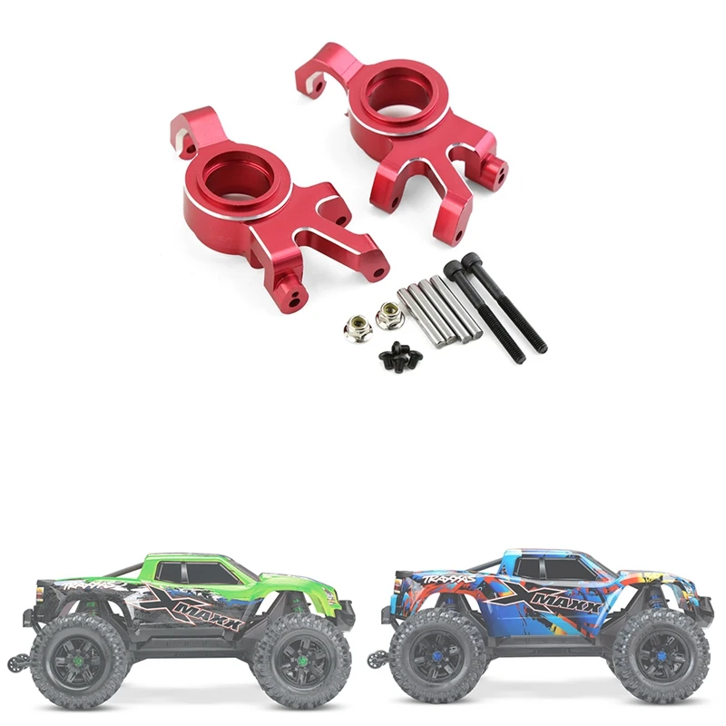 Blocco sterzo anteriore in lega di alluminio 2 pezzi per parti di aggiornamento del Monster Truck 1/5 Traxxas X-Maxx Xmaxx 6S 8S RC