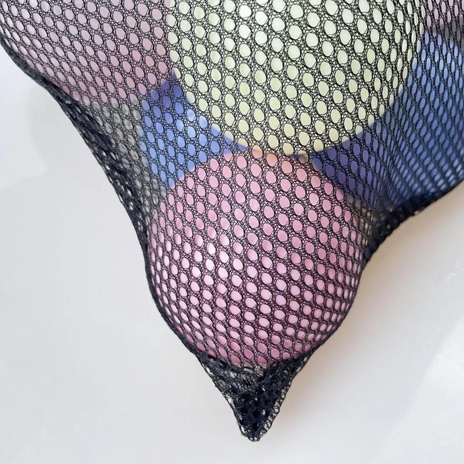Multifunctional Mesh Drawstring Bag Lightweight Cloth Storage Pouch for Gadgets Table Tennis Beach Supplies