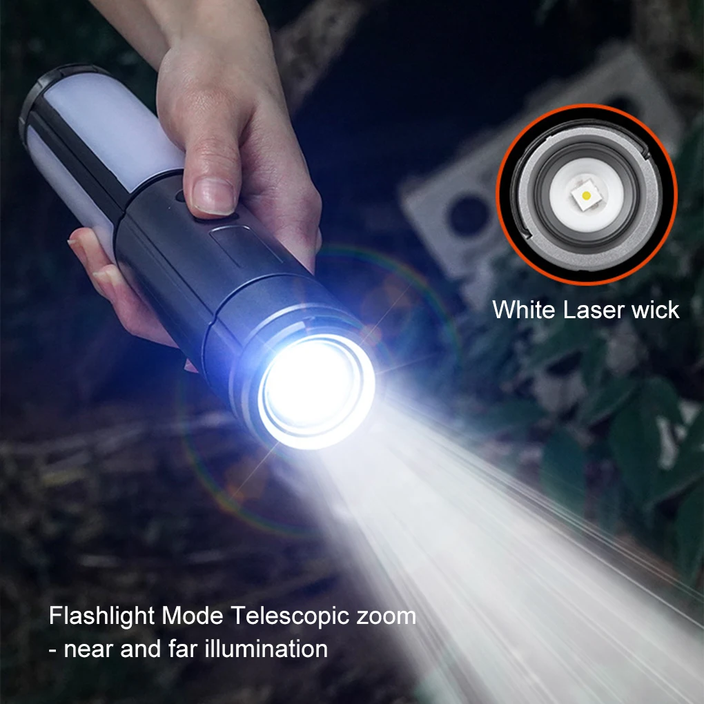 متعددة الوظائف التخييم ضوء USB قابلة للشحن فانوس التخييم مصباح يدوي مع هوك مصباح التخييم في حالات الطوارئ في الهواء الطلق