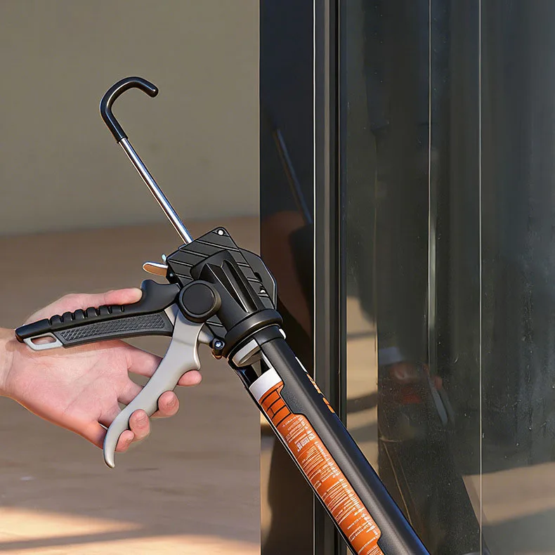 Universal 360 ° Drehbare Dichtpistole, Tropffreie Hochdruck-Dichtstoffpistole für DIY-Projekte zur Abdichtung von Türen und Fenstern im Haus – Detail 6