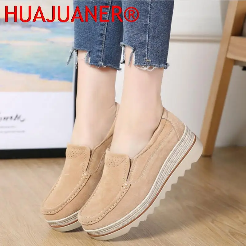 2023 primavera donna scarpe basse piattaforma Slip On Flats donna Sneakers donna camoscio signore Tenis mocassini mocassini scarpe Casual