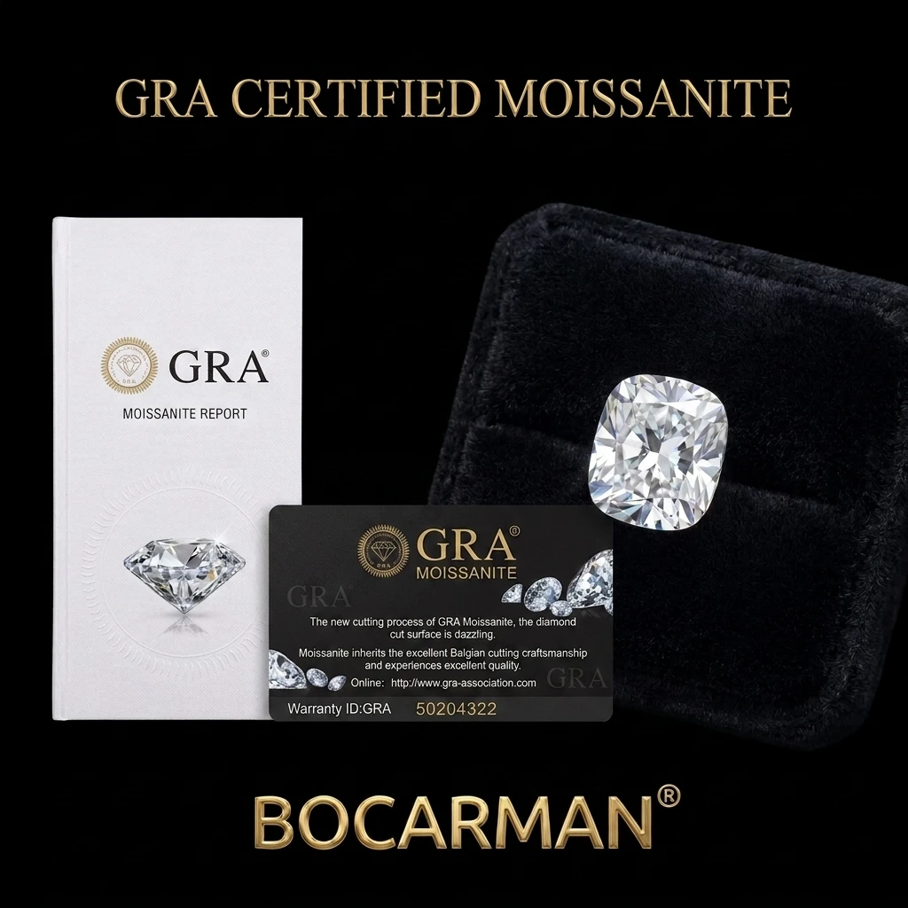 bocarman-Муассанит-огранки-«кушон»-свободный-камень-цвет-d-чистота-vvs1-сертифицированный-gra-драгоценный-камень-огранки-«кушон»--Набор-для-самостоятельного-изготовления-украшений-подвеска-кольцо