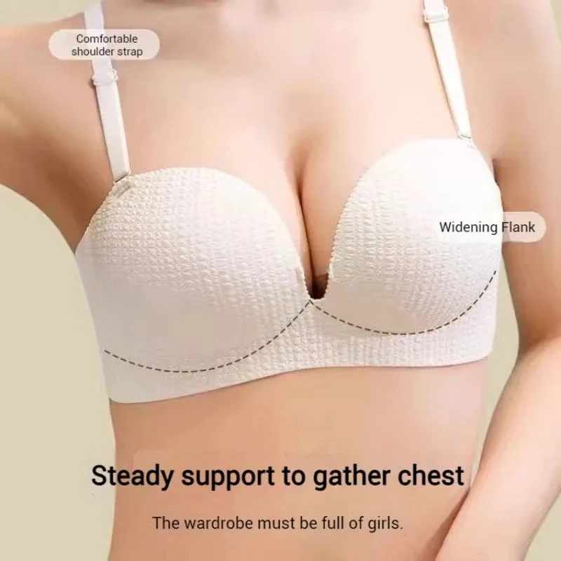 Seamless Bras for Women Invisible Underwear Push Up Bra 3/4 Cup Bralette Cute Comfort Brassiere Nonwire Simple Sexy Lingerie