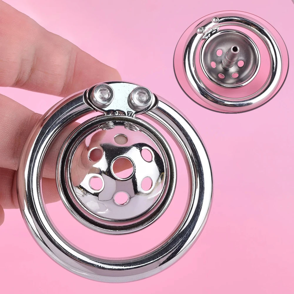 Inverted Chastity Cage Negative Stainless Steel Sissy Cock Cage Supplies 정조대 Adults Toys for Men Metal Cock ring 콕링 Sex Shop 18+