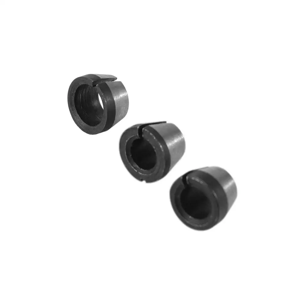 6mm 6.35mm 8mm Milling Cutter Collet Adapter Carbon Steel Portable Collet Chuck Adapter High Precision Durable Carpentry Adapter