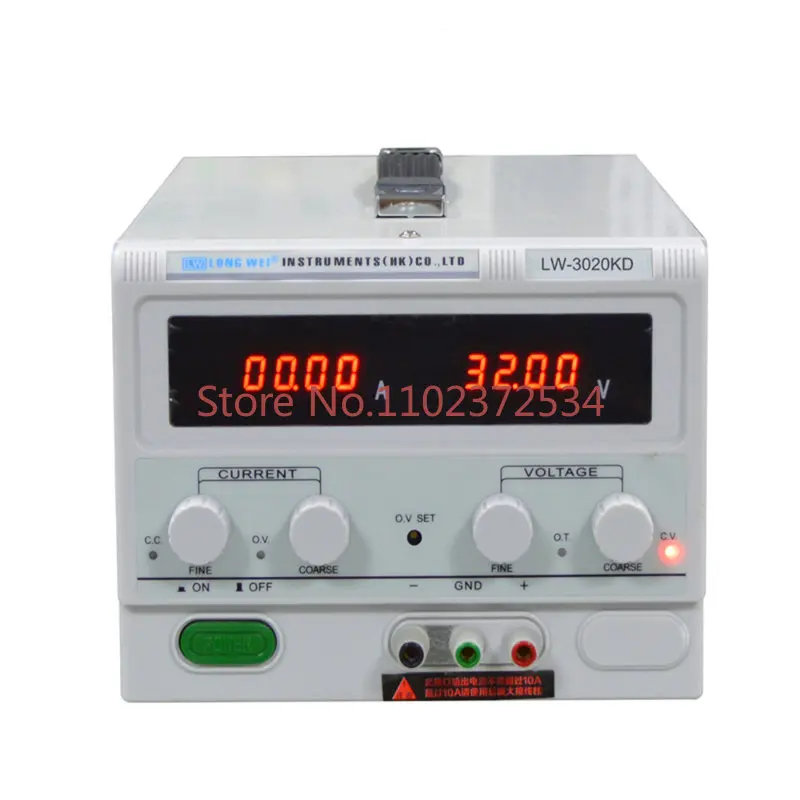 

LW-3020KD 30V 20A Precision Digital Adjustable Switching Power Source DC Regulated Power Supply for Laboratory Testing