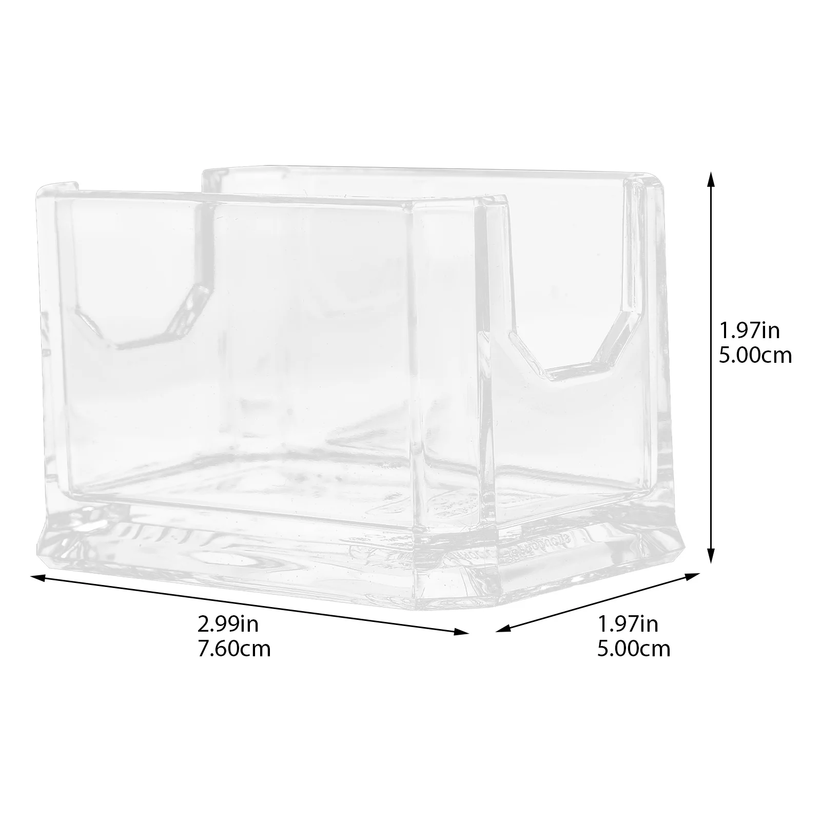 Acrylic Tea Bag Organizer Box Multi-Function Storage Container Safe Long-Lasting Use Gift Tea Bags Case
