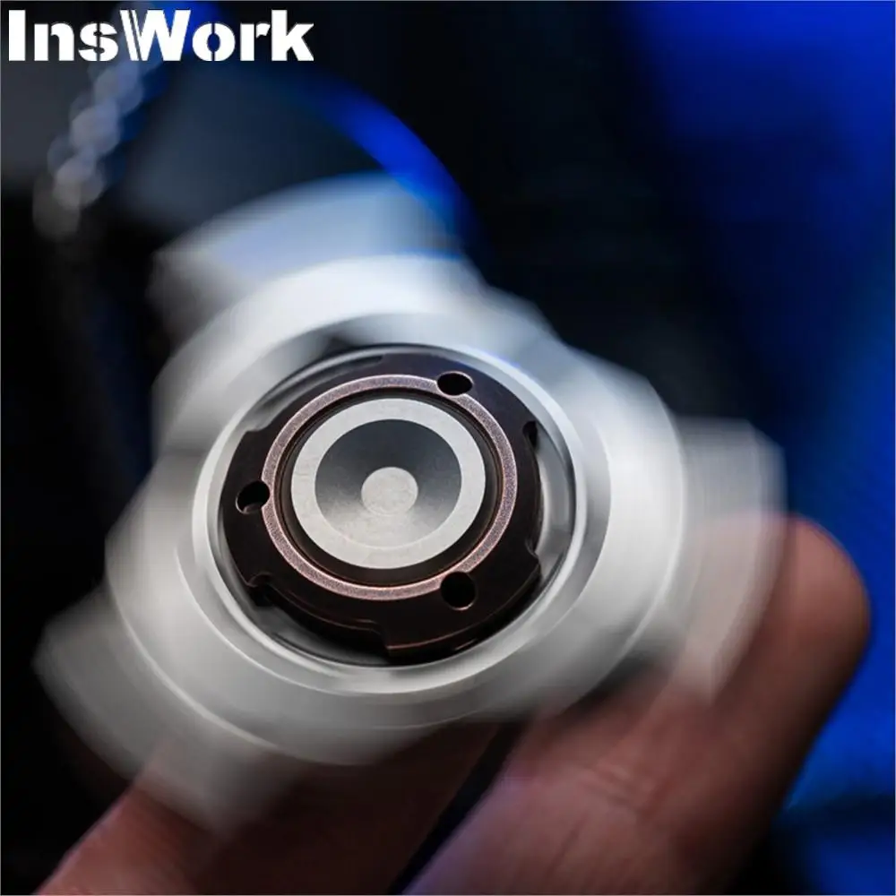 WANWU-spinner EDC en métal avec structure d'attraction magnétique, type armure fendue