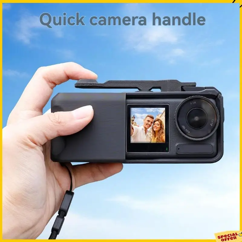 A24P ثلاثية الأبعاد الطباعة شارع قبضة مدونة فيديو حامل قبضة الكاميرا ل DJI عمل 3/4/5 كومبو كاميرا قبضة حامل عمل كاميرا الملحقات