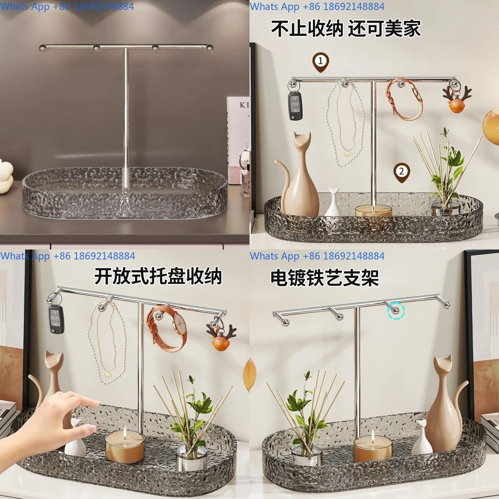 

Key Holder Organizer for Entryway Table Top Storage Rack for Glasses Accessories and Jewelry Display