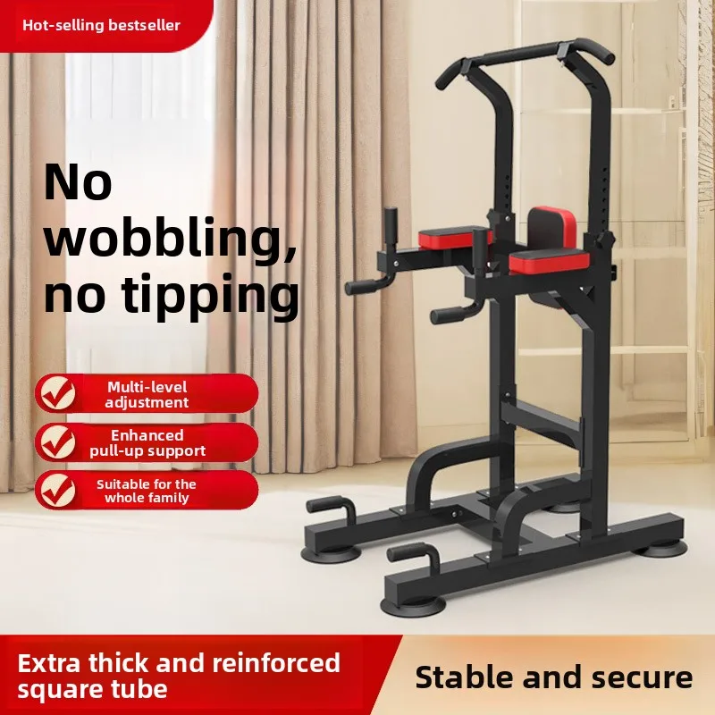 black-indoor-floor-single-bar-multi-functional-home-gym-equipment-double-bar-pull-up-bar-fitness-training-device