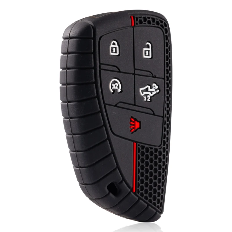 Nueva funda para llave a distancia de coche de 5 botones, Protector de silicona para Chevrolet Silverado GMC Sierra Buick 2022 2023 2024