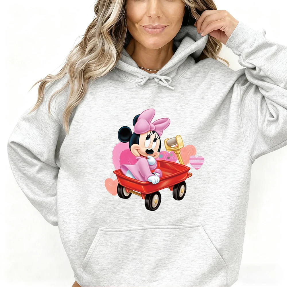 Disney Mickey Minnie Fashion Hoodie Disney Element Pattern Printing Casual Daily Comfortable Breathable Sweater