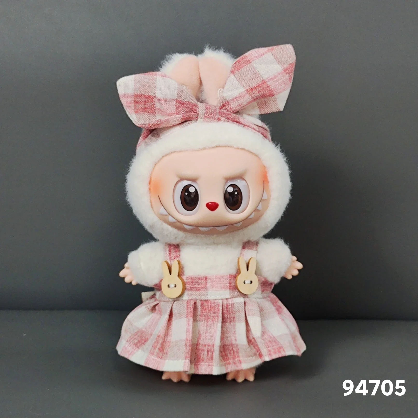

Одежда для куклы Labubu, милые плюшевые украшения для наряда, игрушечный костюм с изображением животных своими руками и брюки с поясом