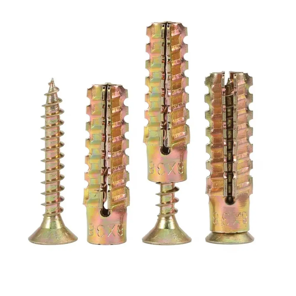 

100/150Set M6 M8 Metal Expansion Tube Pipe Prevent Loose Self-Drilling Screw Assortment Kit Fastening Drilling Plug