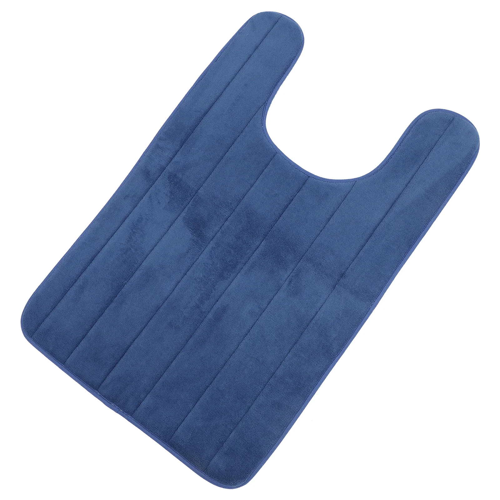 

U-shaped Toilet Seat Simple Ground Cushion Closestool Feet Pad Non-slip Floor Mat Anti-skid Comfortable Washable Rug