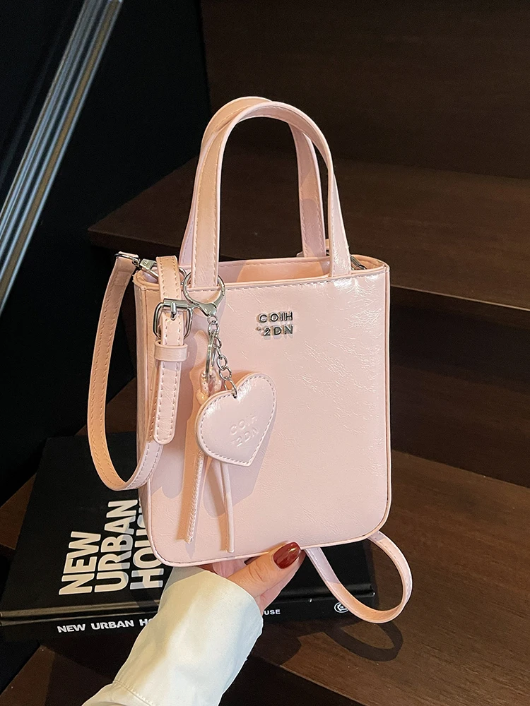 

Faionable Simple Women's Crossbody Bag Handbag Mobile Phone Bag Quali Texture Single oulder Slant Bag Casual Leisure