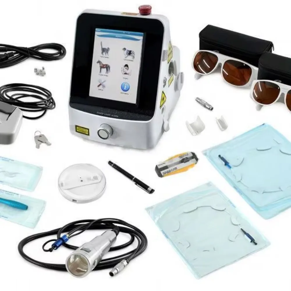 Best-selling veterinary equipment, 980nm four-stage physiotherapy pain relief for animals and pets, equine diode