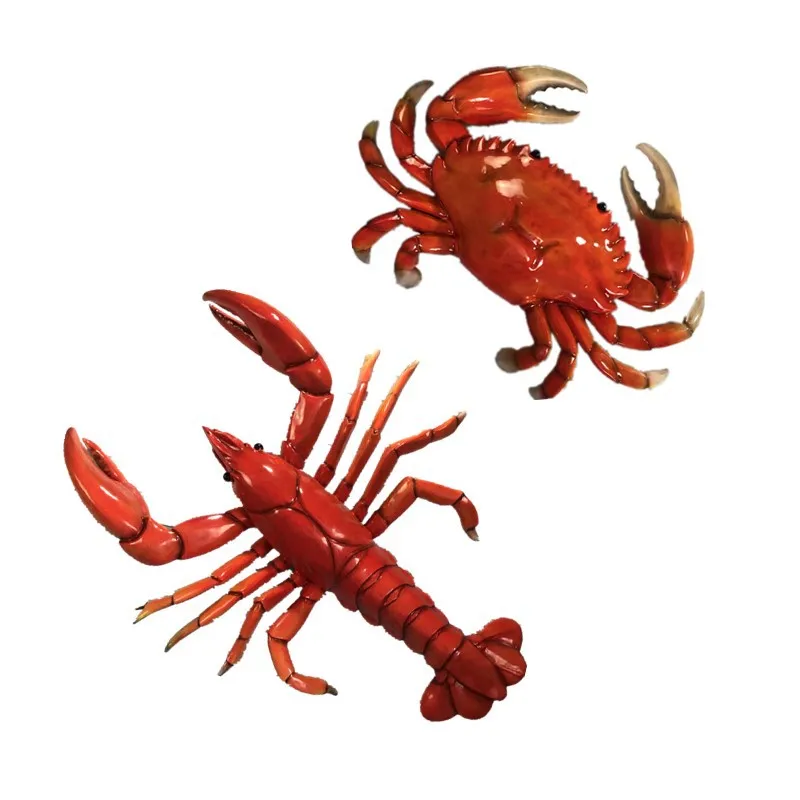 LMM Bar Club Dining Food Street Wall Lobster Hairy Crab Wall Hanging