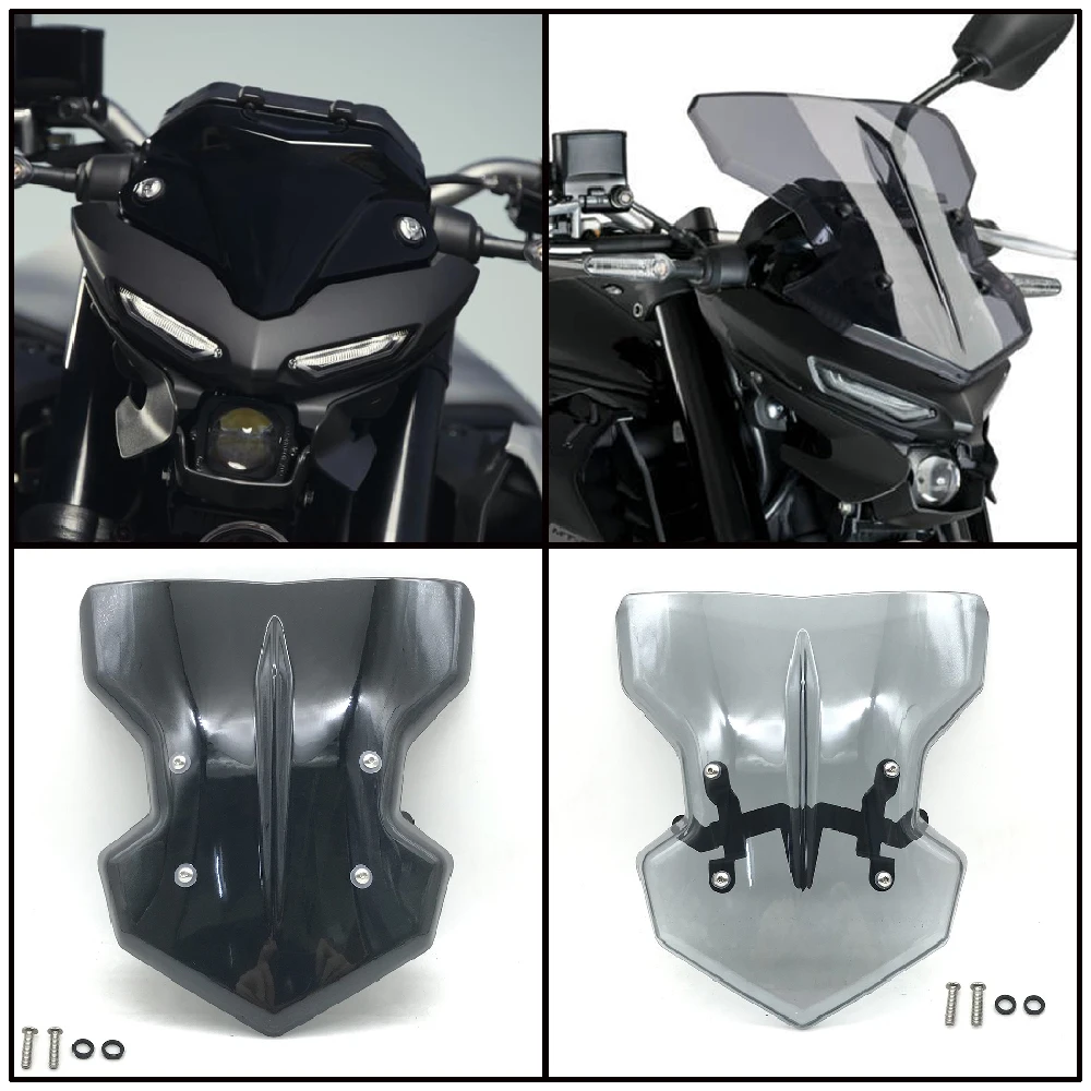 Fit for Yamaha MT03 MT25 MT 03 25 ABS MT-03 MT-25 2020-2024 Motorcycle Windshield Front Windscreen Decorate Deflector Cover