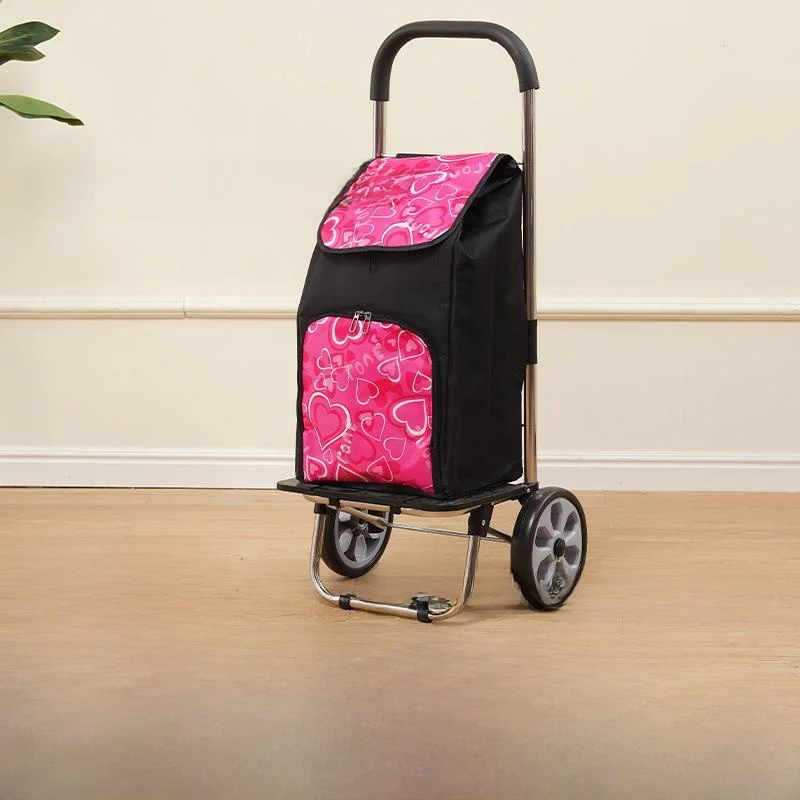 large-wheel-shopping-cart-portable-foldable-hand-pulling-carriage-for-elderly-stainless-steel-vegetable-buying-truck